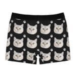 Custom Cat Face Photo Men's Underwear Gift for Cat Owners