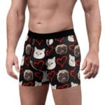 Custom Pet Underwear: Pets Face Men's Boxer Briefs, Dog & Cat Photo Heart Personalized Boxers - Unique Gift Idea il_794xN.5701536718_q3hi Custom Pet Underwear: Pets Face Men's Boxer Briefs
