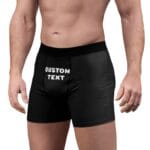 Custom Text Personalized Boxer Briefs - Mens Underwear with Customized Text - Black Underwear with Custom Writing - Put Text on Boxer Briefs il_794xN.4697751093_o2bj Custom Text Boxer Briefs: Personalized Men's Underwear