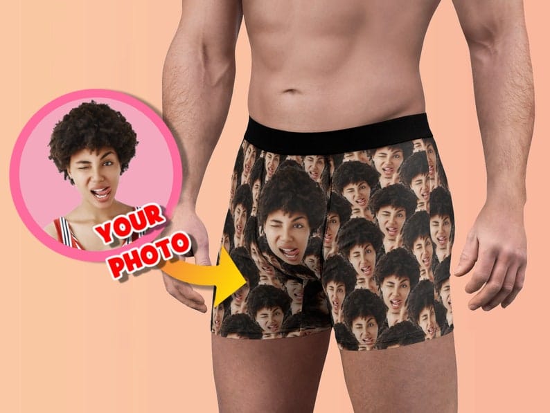 Personalized All Over Face on Men's Boxer Briefs