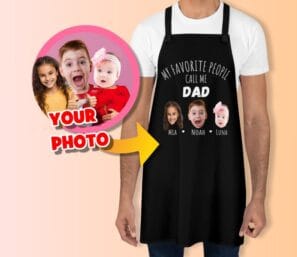 Personalized Dad Apron - My Favorite People Call Me Dad