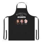 Custom Apron for Granddads - Personalized Gift with Grandchildren's Faces - Father's Day Gift for Grandpa - Gift from Grandson & Granddaughter il_794xN.5993074959_9eme Personalized Grandpa Apron - My Favorite People Call Me Grandpa