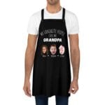 Custom Apron for Granddads - Personalized Gift with Grandchildren's Faces - Father's Day Gift for Grandpa - Gift from Grandson & Granddaughter il_794xN.5993075149_deti Personalized Grandpa Apron - My Favorite People Call Me Grandpa