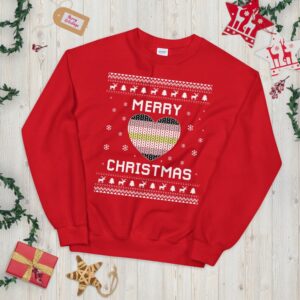 Agender Ugly Christmas Sweater - Ultimate Agenderism Ugly Xmas Sweatshirt for Genderless Holiday Celebrations