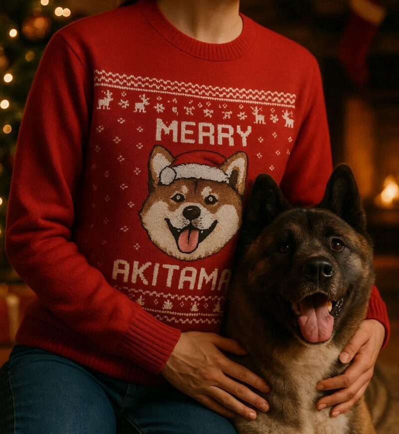 American Akita Ugly Christmas Sweater