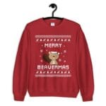 Beaver Christmas Sweater, Beaver Ugly Xmas Sweatshirt, Beaver Christmas Gift, Merry Beavermas, Beaver Jumper Holiday Winter Gift il_794xN.2140646899_qfa5
