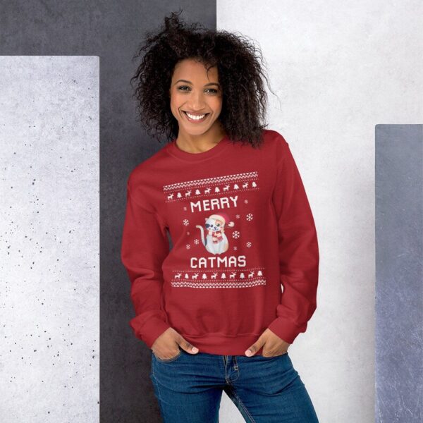 Cat Ugly Christmas Sweater: Cozy Cat Lady Xmas Gift - Image 3