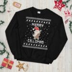 Cello Ugly Christmas Sweater, Cellist Xmas Sweatshirt, Cello Player Christmas Gift, Merry Cellomas, Holiday Gift for Cello Teacher il_794xN.3422493721_6f2m