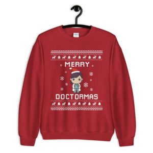 Doctor Christmas Sweater, Medical Doctor Ugly Xmas Sweatshirt, Medicine Christmas Gift, Merry Doctormas, Doctor Jumper Holiday Gift