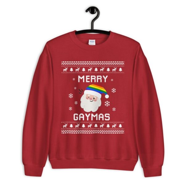 Gay Christmas Sweater, Gay Ugly Xmas Sweatshirt, Gay Queer Christmas Gift, Merry Gaymas, Gay LGBT Jumper Holiday Gift, LGBTQ