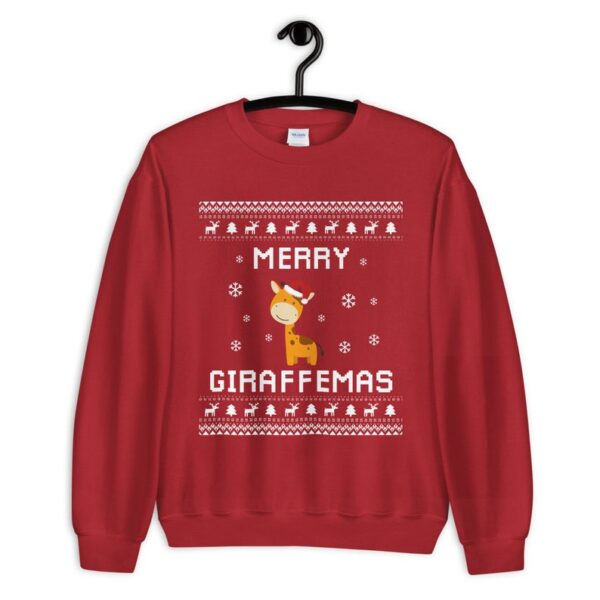 Giraffe Christmas Sweater – Ultimate Giraffe Ugly Xmas Sweatshirt for Holiday Cheer