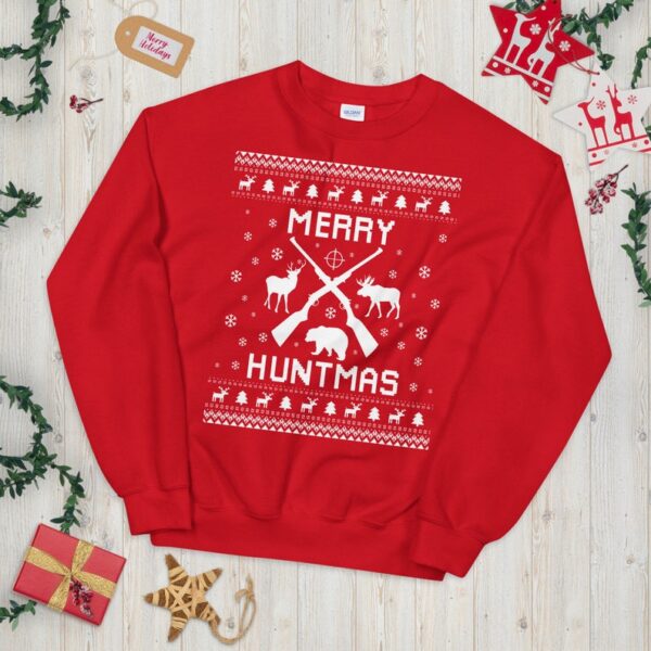 Hunting Ugly Christmas Sweater - The Ultimate Hunter Xmas Sweatshirt