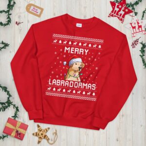 Labrador Retriever Christmas Sweater: Festive Lab Dog Holiday Gift