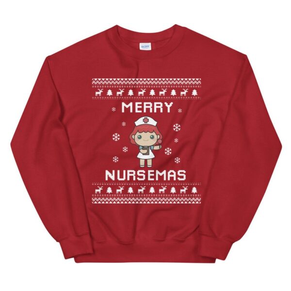 Nurse Christmas Sweater, Nurse Ugly Xmas Sweatshirt, Medicine Christmas Gift, Merry Nursemas, Medical Nurse Jumper Holiday Gift