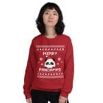 Panda Christmas Sweater, Panda Ugly Xmas Sweatshirt, Panda Christmas Gift, Merry Pandamas, Panda Jumper Holiday Gift il_794xN.2135094485_6p0r
