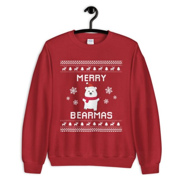 Polar Bear Christmas Sweater, Bear Ugly Xmas Sweatshirt, Bear Christmas Gift, Merry Bearmas, Bear Jumper Holiday Gift