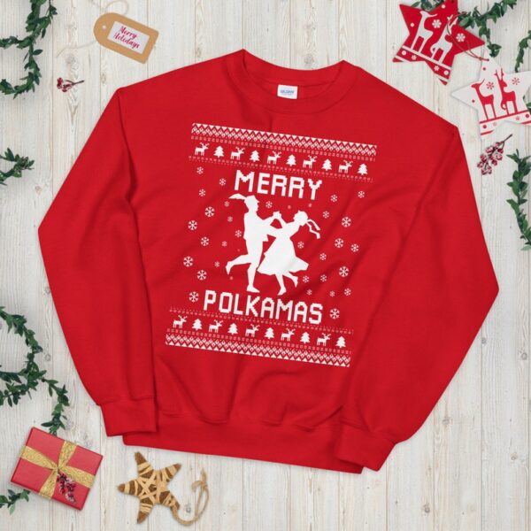 Polka Dance Ugly Christmas Sweater, Polka Dance Lover Xmas Sweatshirt, Polka Dancer Christmas Gift, Holiday Gift for Polka Dance Lovers