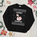 Swan Ugly Christmas Sweater, Swan Bird Xmas Sweatshirt, Swan Christmas Gift, Merry Swanmas, Swan Jumper Holiday Gift, Swans Lover Xmas Gifts il_794xN.3424914629_j8mm