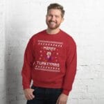 Turkey Bird Christmas Sweater, Turkey Ugly Xmas Sweatshirt, Turkey Christmas Gift, Merry Turkeymas, Turkey Jumper Holiday Gift il_794xN.2138162357_6ztj