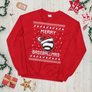 Baseball Ugly Christmas Sweater | Festive Xmas Gift for Baseball Lovers