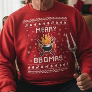 BBQ Ugly Christmas Sweater - Funny Holiday Gift Idea for Grill Lovers