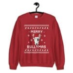 Bull Terrier Christmas Sweater, Bull Terrier Ugly Xmas Sweatshirt, Bull Terrier Christmas Gift, Merry Bullymas, Bull Terrier Jumper Holiday Bull Terrier Ugly Christmas Sweater – Holidays Gift for Dog Lovers