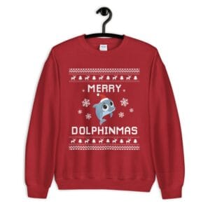 Dolphin Ugly Christmas Sweater – Holidays Gift for Dolphin Lovers