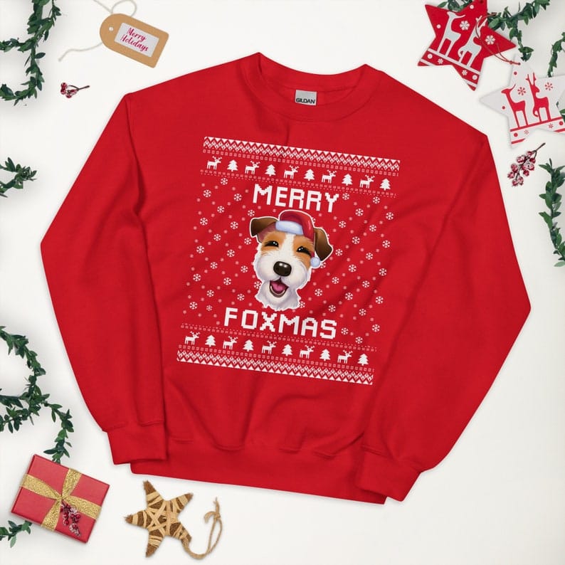 Fox Terrier Ugly Christmas Sweater Fox Terrier Ugly Christmas Sweater – Holidays Gift for Dog Lovers