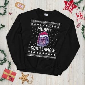 Gorilla Ugly Christmas Sweater – Holidays Gift Idea for Gorilla Lovers