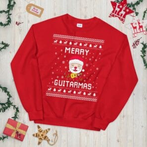 Guitar Ugly Christmas Sweater – Holidays Gift Idea for Guitarists