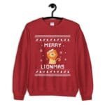 Lion Christmas Sweater, Lion Ugly Xmas Sweatshirt, Lion King Christmas Gift, Merry Lionmas, Lion Simba Jumper Holiday Lion Ugly Christmas Sweater – Holidays Gift Idea for Lion Lovers
