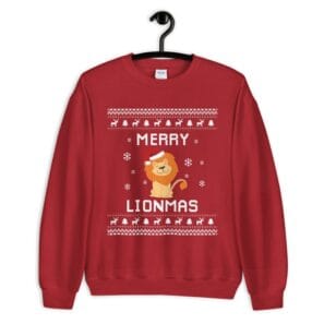 Lion Ugly Christmas Sweater – Holidays Gift Idea for Lion Lovers