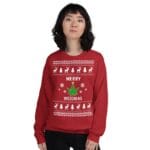 Merry Weedmas Ugly Christmas Sweater – Holidays Gift for Stoner Fans