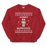 Nurse Christmas Sweater, Nurse Ugly Xmas Sweatshirt, Medicine Christmas Gift, Merry Nursemas, Medical Nurse Jumper Holiday Gift Nurse Ugly Christmas Sweater – Holidays Gift Idea for Nurses