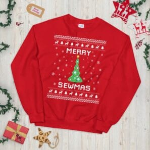 Sewing Ugly Christmas Sweater – Funny Holiday Gift Idea for Sewing Lovers