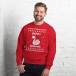 Swan Ugly Christmas Sweater – Funny Holiday Gift Idea for Swan Lovers