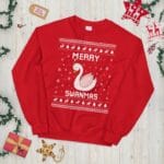 Swan Ugly Christmas Sweater – Funny Holiday Gift Idea for Swan Lovers