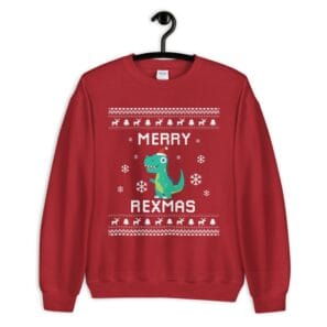 T-Rex Ugly Christmas Sweater - Xmas Gift for Tyrannosaurus Rex Lovers