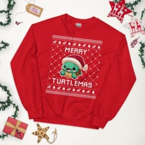 Turtle Ugly Christmas Sweater – Funny Holiday Gift Idea for Turtle Lovers