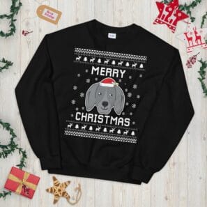 Weimaraner Ugly Christmas Sweater – Funny Holiday Gift Idea for Dog Owners