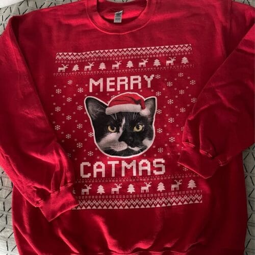 Merry Catmas Ugly Xmas Sweater Review