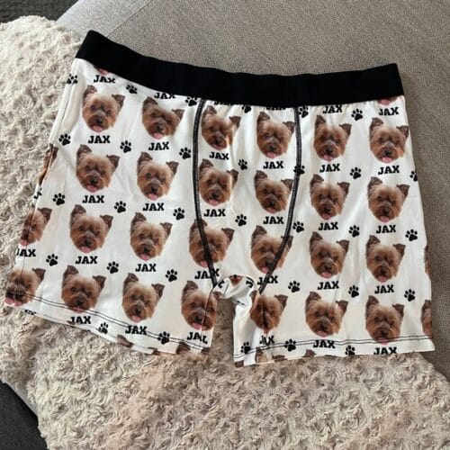 Personalized Men's Boxer Briefs with Dog's photo on it Review
