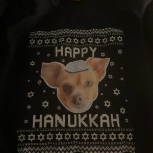 Happy Hanucat Cat Photo Ugly Sweater – Gift for Cat Owners photo review
