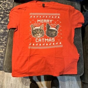 Custom Cat Photo Ugly Christmas Sweater – Gift for Cat Lovers photo review