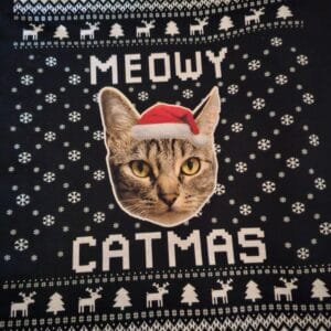 Custom Cat Photo Ugly Christmas Sweater – Gift for Cat Lovers photo review