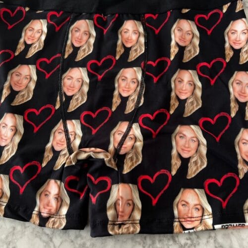 Custom Boxers with Hearts and your Face photo review
