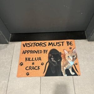 Personalized Cat Doormat – Gift for Cat Owners photo review