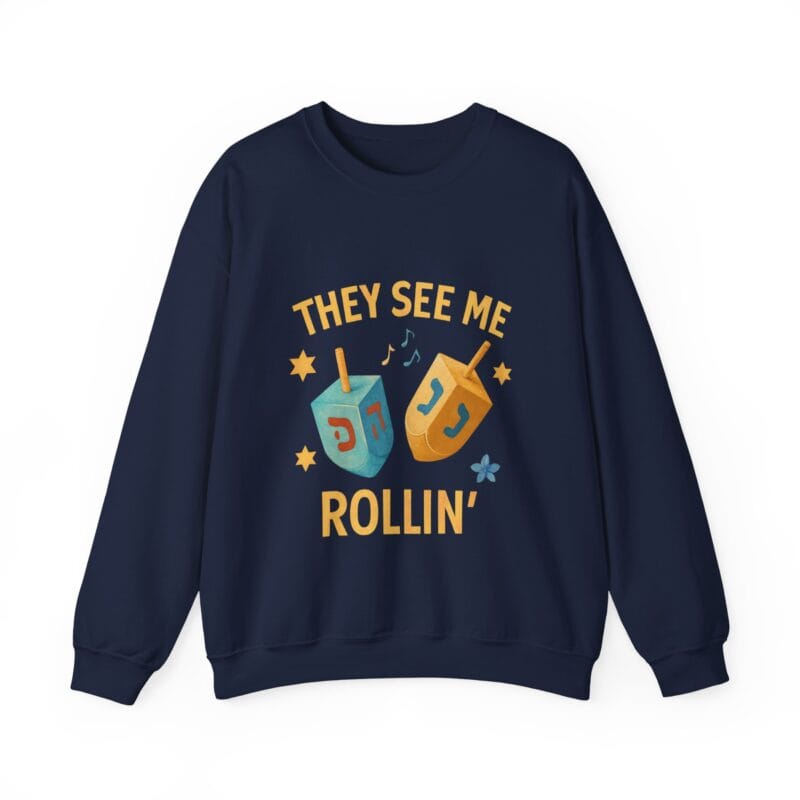 Dreidel Ugly Hanukkah Sweater – Funny Gift for Jewish Humor Lovers