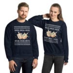 Dreidel Ugly Hanukkah Sweater unisex-crew-neck-sweatshirt-navy-front-690b68d94cdbc Dreidel Ugly Hanukkah Sweater - Gift for Dreidel Lovers