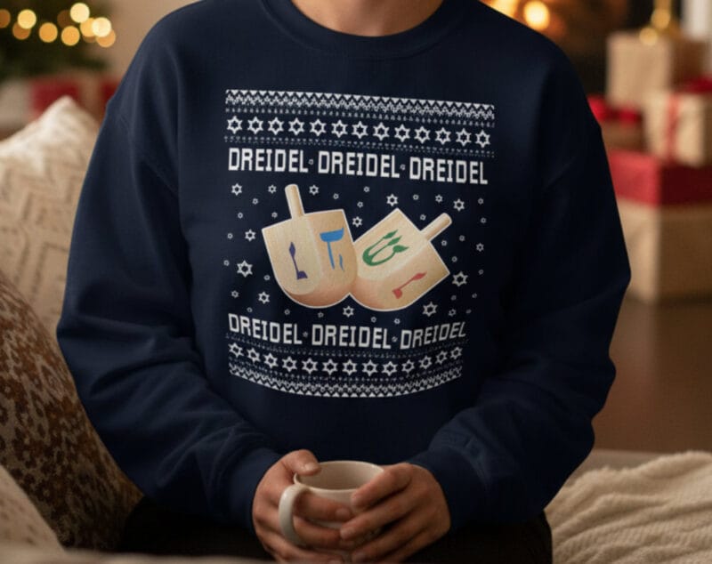 Dreidel Ugly Hanukkah Sweater Gift Idea Dreidel Ugly Hanukkah Sweater - Gift for Dreidel Lovers